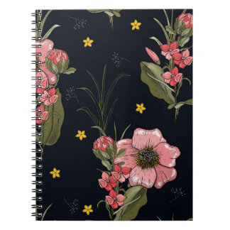 Färgstark på mörkens bakgrund. Hand plockade löv,  Anteckningsbok