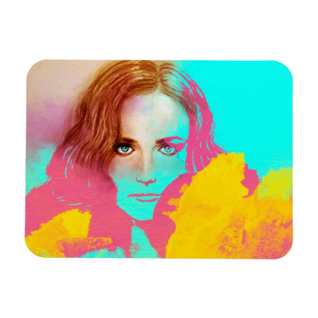 Färgstark pejling Photo Magnet - Intensiv (Horisontell)