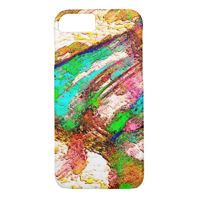 Färgstark - Rustisk och grov som grovgjutning Case-Mate iPhone Skal (Baksida)