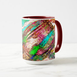 Färgstark - Rustisk och grov som grovgjutning Mugg