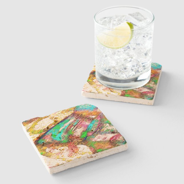 Färgstark - Rustisk och grov som grovgjutning Stenunderlägg (Sidan)