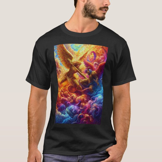 Färgstark selleri-Abstrakt-målning T Shirt (Framsida)