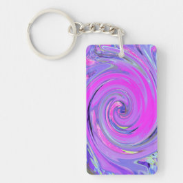 Färgstark Shock rosa och Lila Boho Hippie Swirl