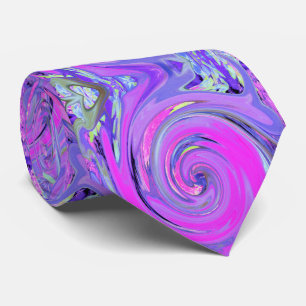 Färgstark Shock rosa och Lila Boho Hippie Swirl Slips