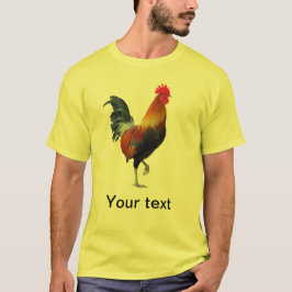 Färgstark skärande Tupp T-Shirt