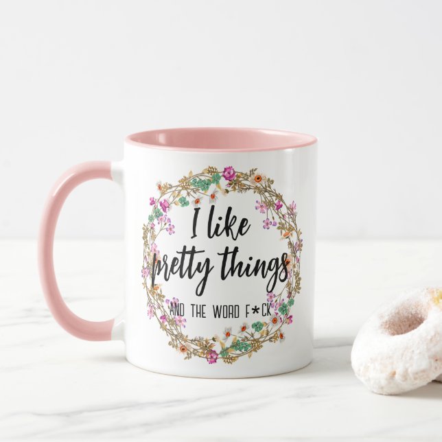 Färgstark, snygg, bästa Mamma någonsin Mugg (Med munk)