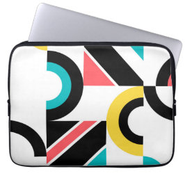 Färgstark, stads-, trendig-, modern geometrisk kon laptop fodral
