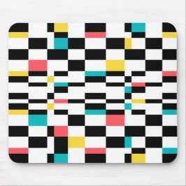 Färgstark, stadskaraktär, modern, trendigets geome musmatta