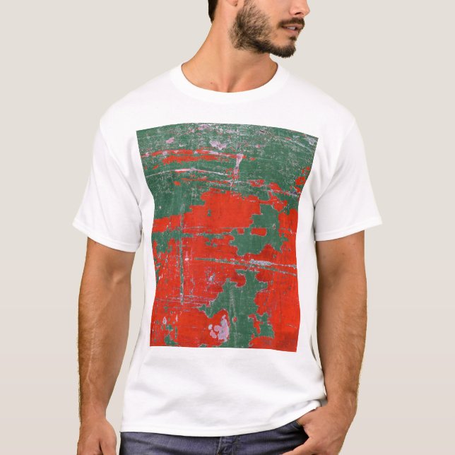 Färgstark stålrost, texturerad bakgrund. t shirt (Framsida)