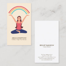 Färgstark Tecknad som gör Yoga