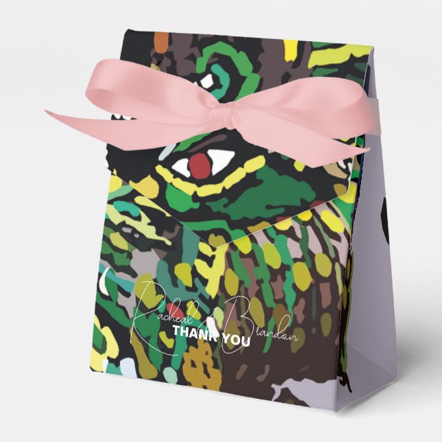 färgstark THAI-kultur Presentaskar (Framsidan Sidan)