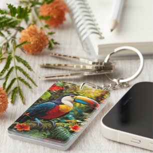 Färgstark Toucan Bird