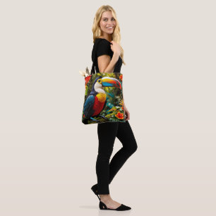 Färgstark Toucan Bird Tygkasse