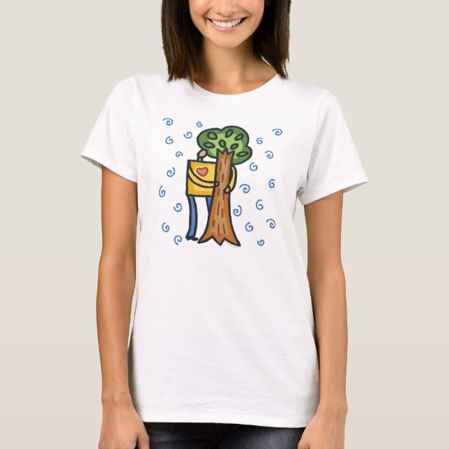 Färgstark Tree hugger Tee Shirt (Framsida)