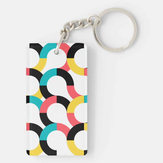 Färgstark, trendig, glad, roligt modern geometrisk (Baksidan)