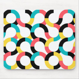 Färgstark, trendig, glad, roligt modern geometrisk musmatta