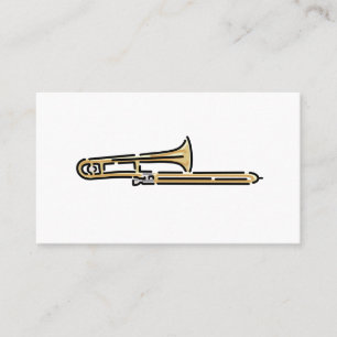Färgstark trombenets Logotyp Visitkort