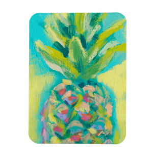 Färgstark tropisk ananas magnet