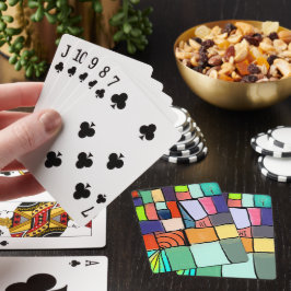 Färgstark, tuff, välmående, ljus casinokort