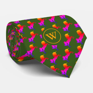 Färgstark   UNICORN plus   MONOGRAM-Grönt Slips
