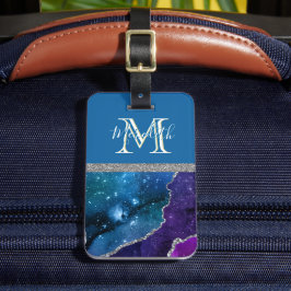 Färgstark, unik Anpassningsbar som anger Agate-res Bagagebricka