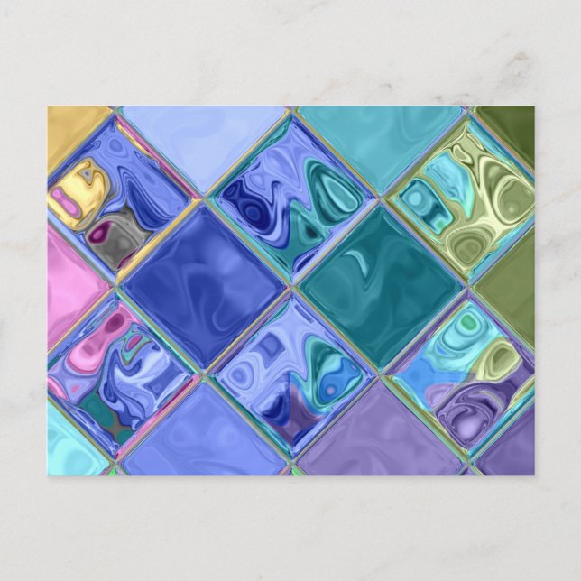 Färgstark, unik och tydlig Anpassade Vykort (Framsida)