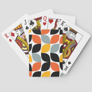 Färgstark, unik, trendig, löv i städerna casinokort