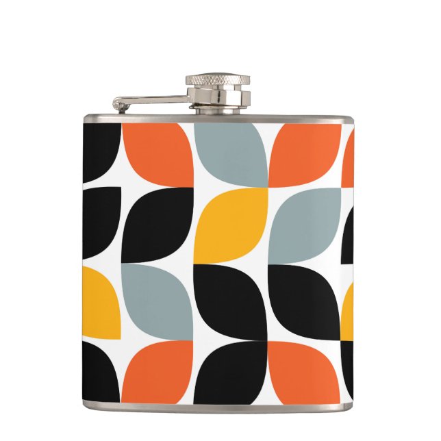 Färgstark, unik, trendig, löv i städerna fickplunta (Framsidan)