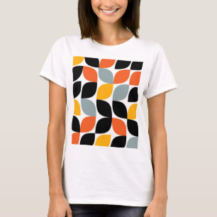 Färgstark, unik, trendig, löv i städerna t shirt