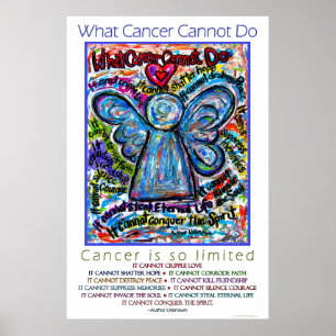 Färgstark Vad cancern inte kan göra Angel Poster S