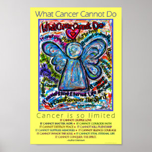 Färgstark Vad cancern inte kan göra Angel Poster S
