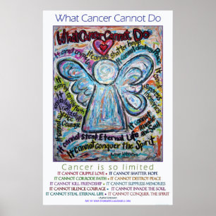 Färgstark Vad cancern inte kan göra Angel Poster S