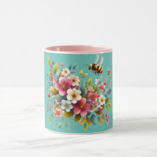 Färgstark, Vår/Blommigt bin Mugg