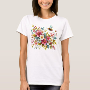 Färgstark, Vår/Blommigt bin T Shirt