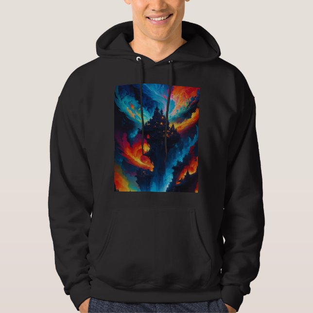 Färgstark värld hoodie (Framsida)