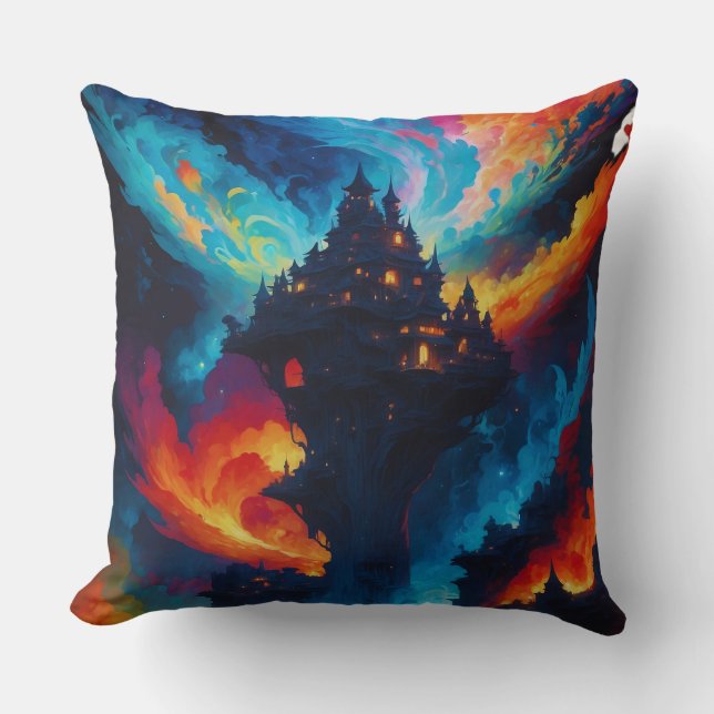 Färgstark värld kudde (Framsida)