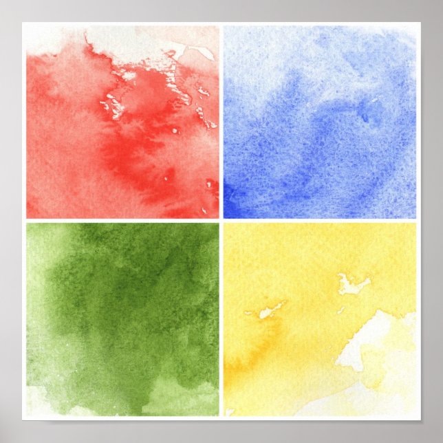 färgstark vattenfärgsbakgrund för din design poster (Framsidan)