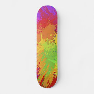 Färgstark vektor för platt design för Bläck Skateboard Bräda 19,5 Cm