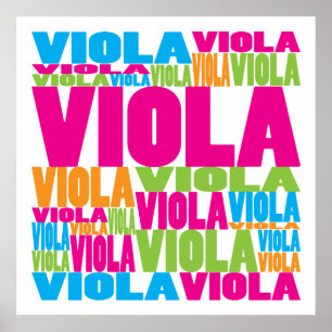 Färgstark Viola Poster