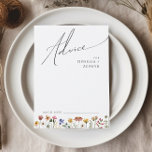 Färgstark Wildblomma | Adminskort för Bröllop Rådkort<br><div class="desc">Den här färgade vilda blomman | Rådgivningskort från bröllop är perfekt för din enkla, vismliknande boho-regnbåge sommaren bröllop. Den ljusa, förtjusande rosan, gulten, orangen och blommigten guld färg i ge känner sig som en vintage av minsta möjliga elegant-vår-hippie -trädgård. Den moderna designen är konst och delikat och ger en klassisk,...</div>