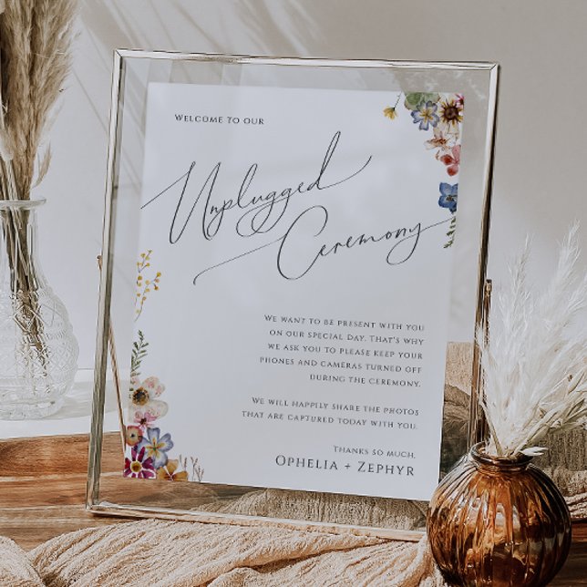 Färgstark Wildblomma | Ceremoni utan nätanslutning Poster (Skapare uppladdad)