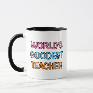 Färgstark, ynklig Cute Best Teacher någonsin Mugg