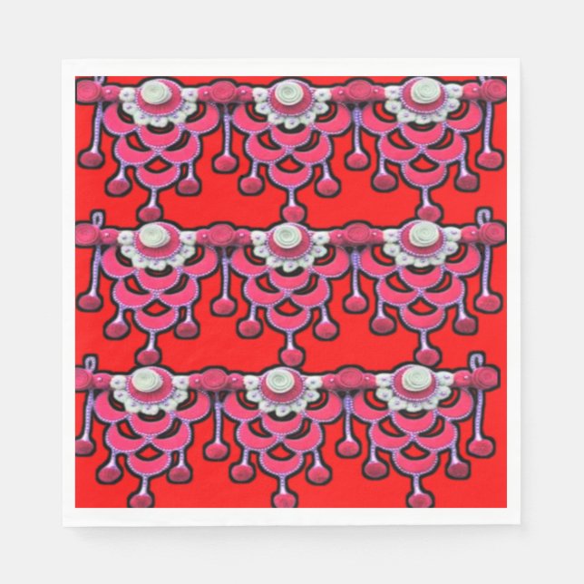 Färgstarka 3D Digital Design Luncheon-blöjor - Per Pappersservett (Framsidan)