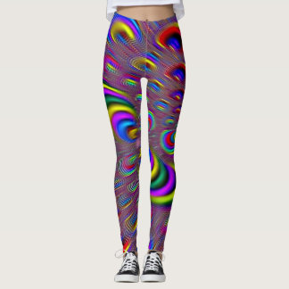 Färgstarka 3D-rave-legeringar Leggings