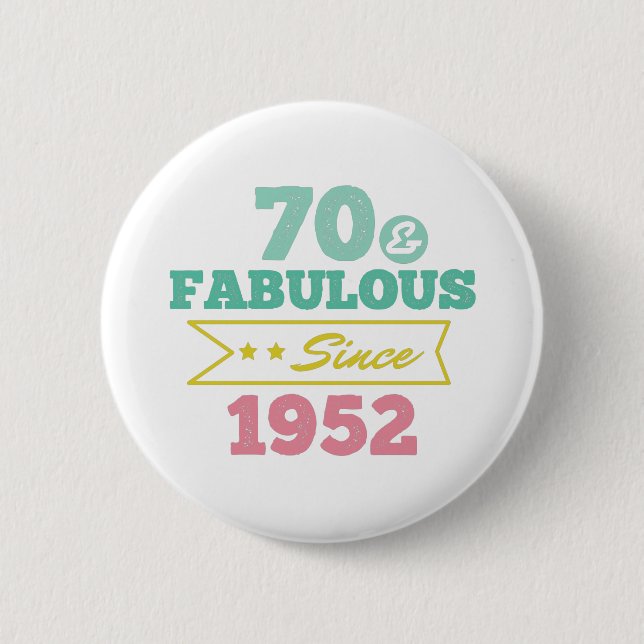 färgstarka 70 och fantastiska sedan 1952 knapp (Framsida)