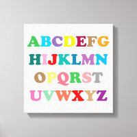 Färgstarka ABC-bokstäver