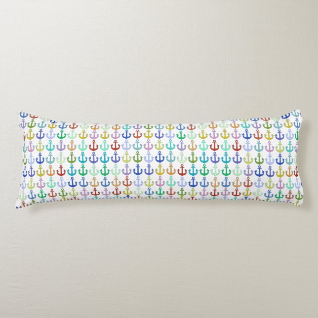 färgstarka ankare kroppskudde (Framsidan)