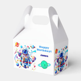 Färgstarka astronaut och Univers i fetstilt Färg Presentaskar