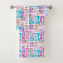 Färgstarka bath Towers-set