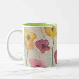 Färgstarka Blommar Deluxe Mugg